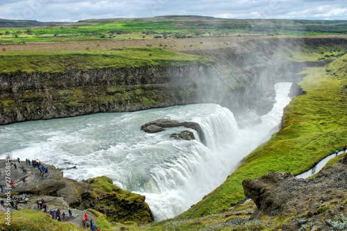 Gullfoss ("Golden Falls") - a waterfall located in the canyon of the Hvítá river in southwest Iceland.