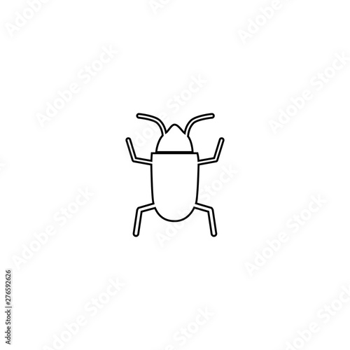 Bug icon. Internet secure symbol
