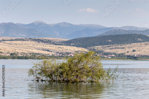 Panorama of a mountain lake