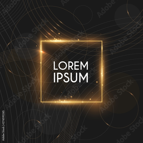 Modern luxury gold template background