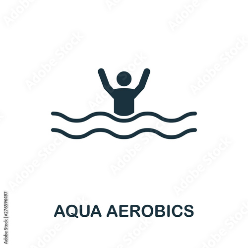 Aqua Aerobics vector icon symbol. Creative sign from icons collection. Filled flat Aqua Aerobics icon for computer and mobile