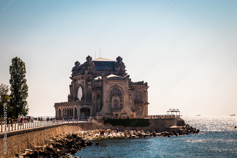 Old Casino building in Constanta by the black sea at evening. This building is a most reprezentativ symbol of the town. Old Casino building in Constanta by the black sea at evening. This building is a most reprezentativ symbol of the town.