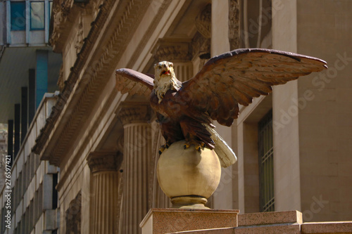 Eagle Statue perched over Grand Central Terminal, New York.
