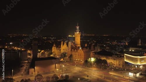 Leipzig - Town Hall at night
