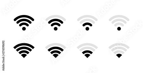 Big set wireless and wifi icons. Best collection. Vector Illustration.