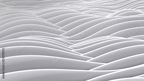 Modern white wave background for concept design.