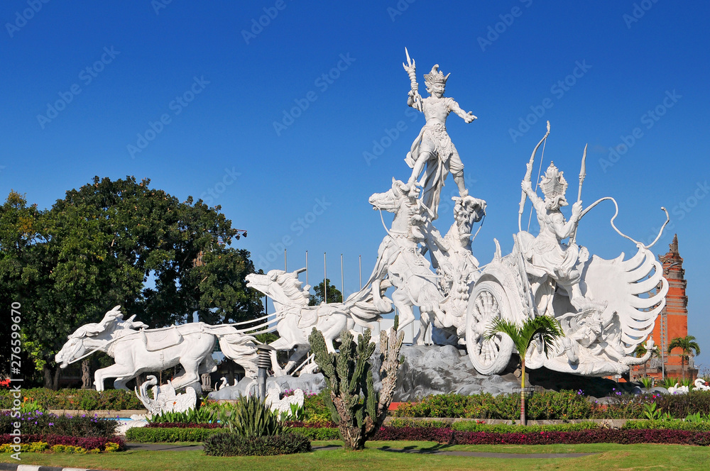 Patung Satria Gatotkaca Statue In Bali, Indonesia. Stock Photo | Adobe ...