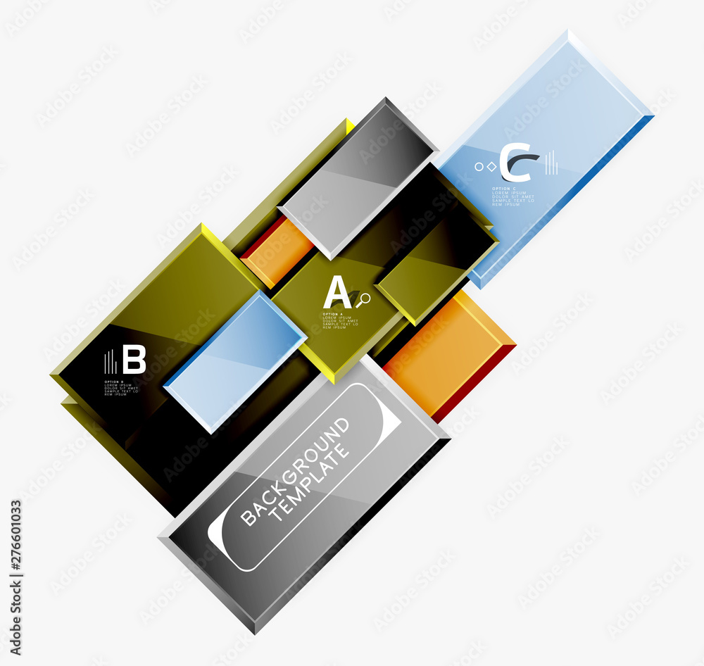 Abstract square composition for background, banner or logo Abstract square composition for background, banner or logo