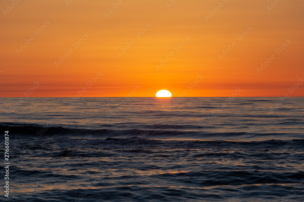 Baltic sea at sunset