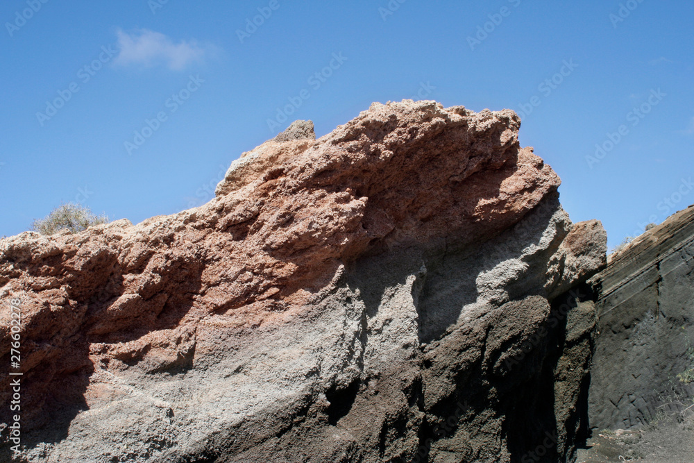 lava segments on the island of Lanzarote