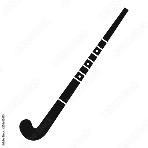 Field hockey stick icon. Simple illustration of field hockey stick vector icon for web design isolated on white background