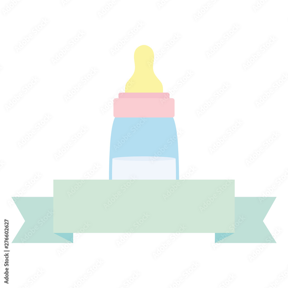 baby bottle milk with ribbon frame baby bottle milk with ribbon frame