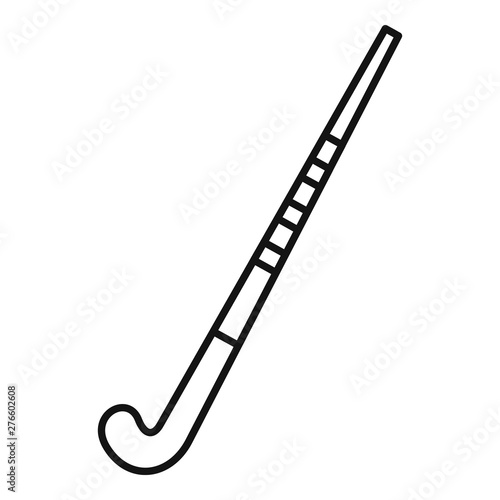 Field hockey stick icon. Outline field hockey stick vector icon for web design isolated on white background