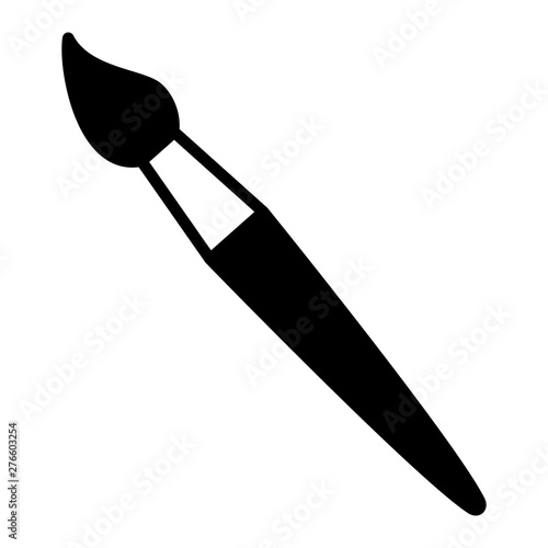paintbrush supply school on white background