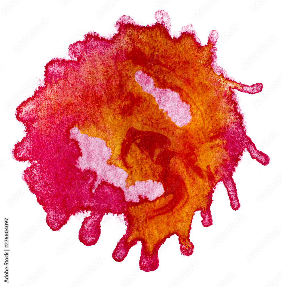 a spot of paint fallen on the paper and spreading blot watercolor a spot of paint fallen on the paper and spreading blot watercolor