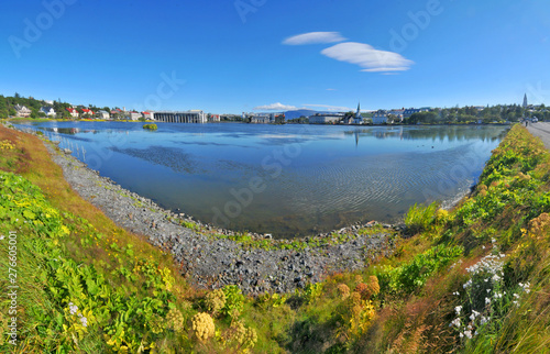 Panorama of Reykjavík  -  the capital and largest city of Iceland
