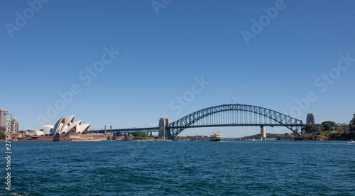 Skyline Sydney Australia. Operahouse and bridge panorama © A