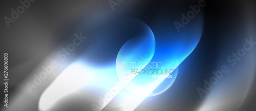 Neon glowing techno lines  hi-tech futuristic abstract background template