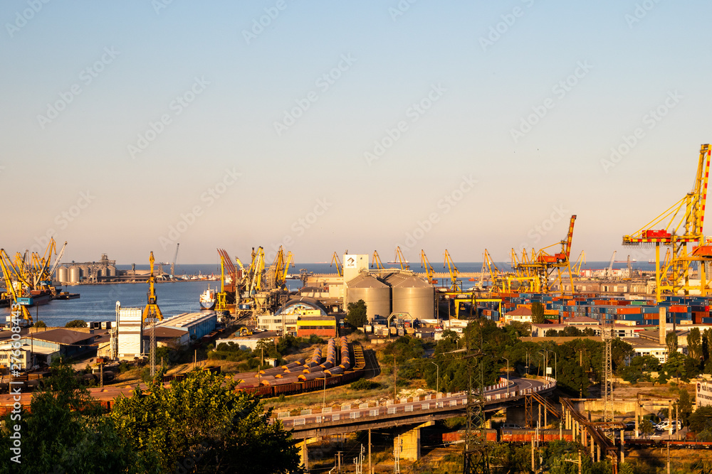 Port Constanta in Constanta town is a largest Romanian harbor