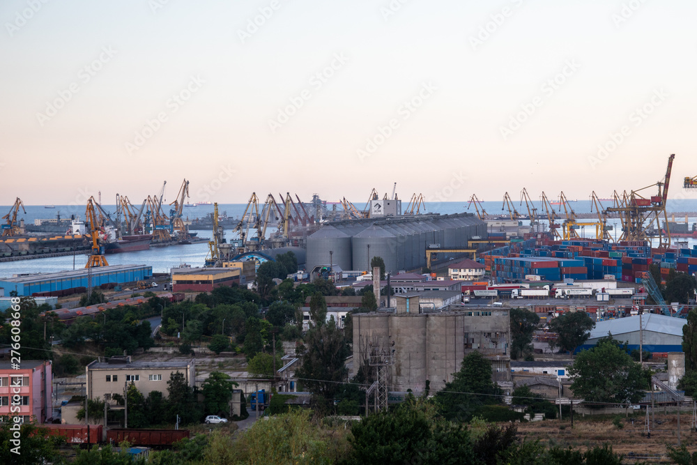 Port Constanta in Constanta town is a largest Romanian harbor