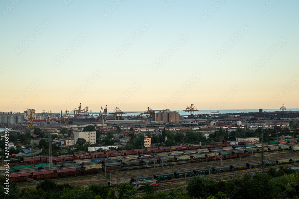 Fototapeta premium Port Constanta in Constanta town is a largest Romanian harbor
