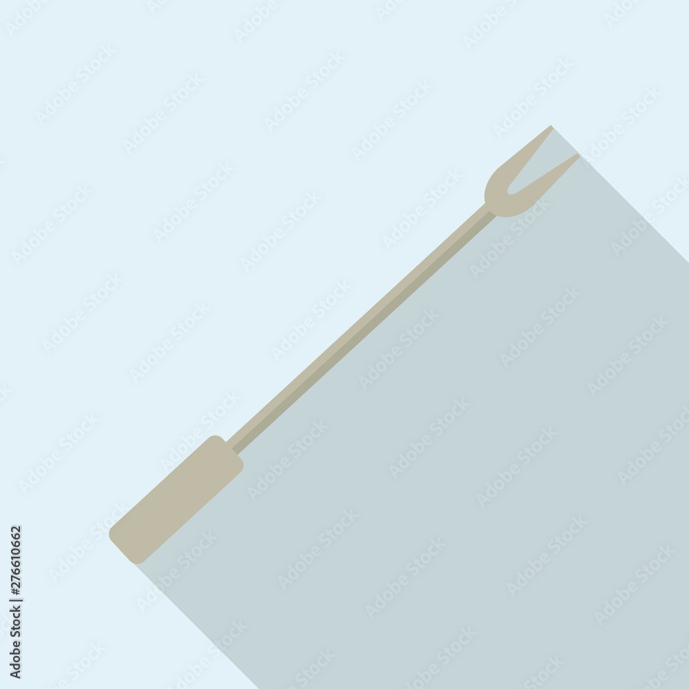 Bbq fork icon. Flat illustration of bbq fork vector icon for web design
