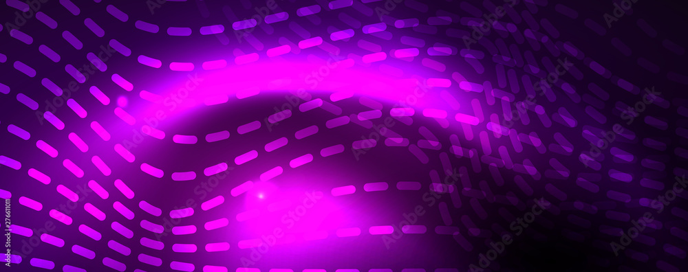 Neon vector wave lines abstract background, magic futuristic techno design Neon vector wave lines abstract background, magic futuristic techno design