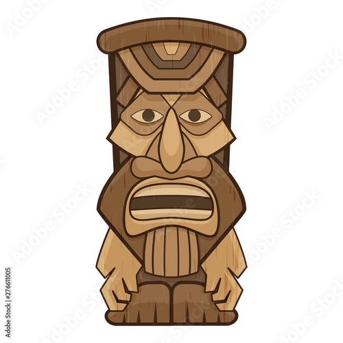 African idol icon. Cartoon of african idol vector icon for web design isolated on white background