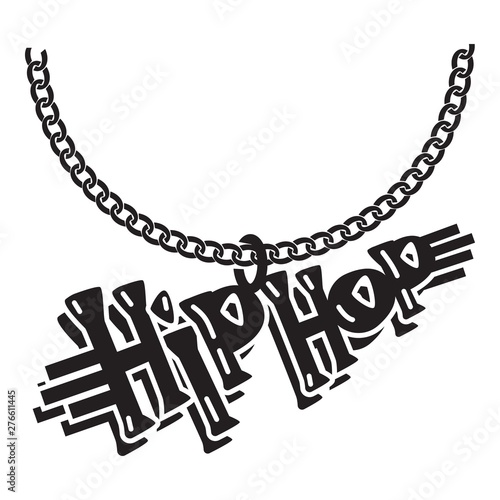 Hip hop jewelry icon. Simple illustration of hip hop jewelry vector icon for web design isolated on white background