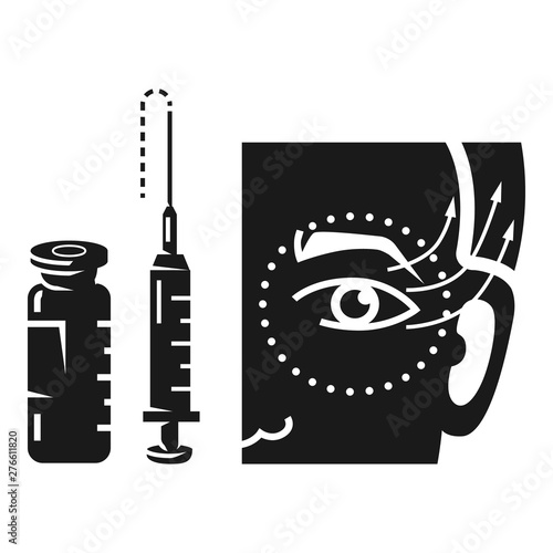 Syringe lifting icon. Simple illustration of syringe lifting vector icon for web design isolated on white background