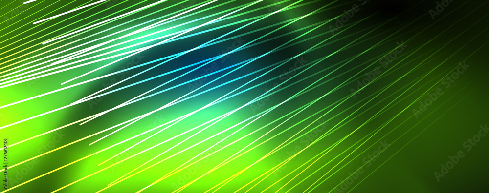 Neon blue glowing lines, magic energy space light concept, abstract background wallpaper design Neon blue glowing lines, magic energy space light concept, abstract background wallpaper design