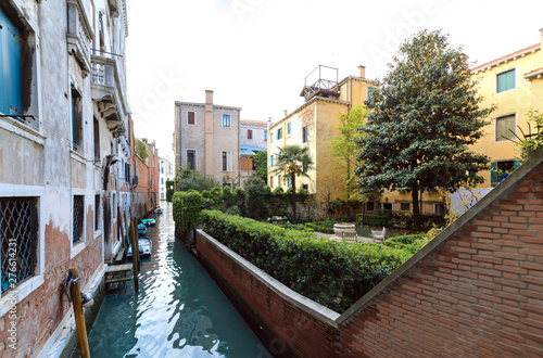 The yard in Venice. Italy. Europe.