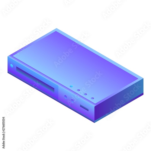 Tv tuner icon. Isometric of tv tuner vector icon for web design isolated on white background