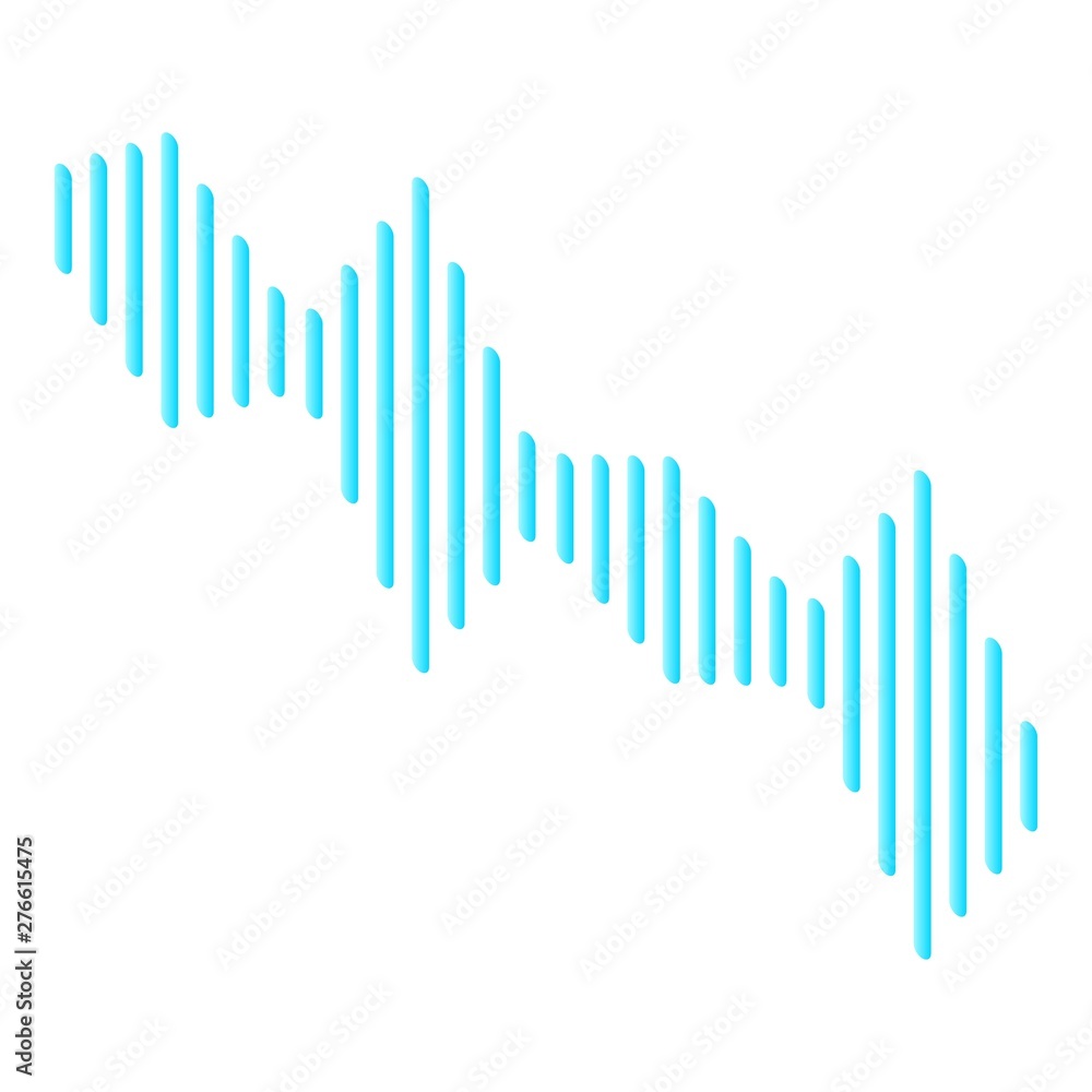 Equalizer icon. Isometric of equalizer vector icon for web design isolated on white background Equalizer icon. Isometric of equalizer vector icon for web design isolated on white background