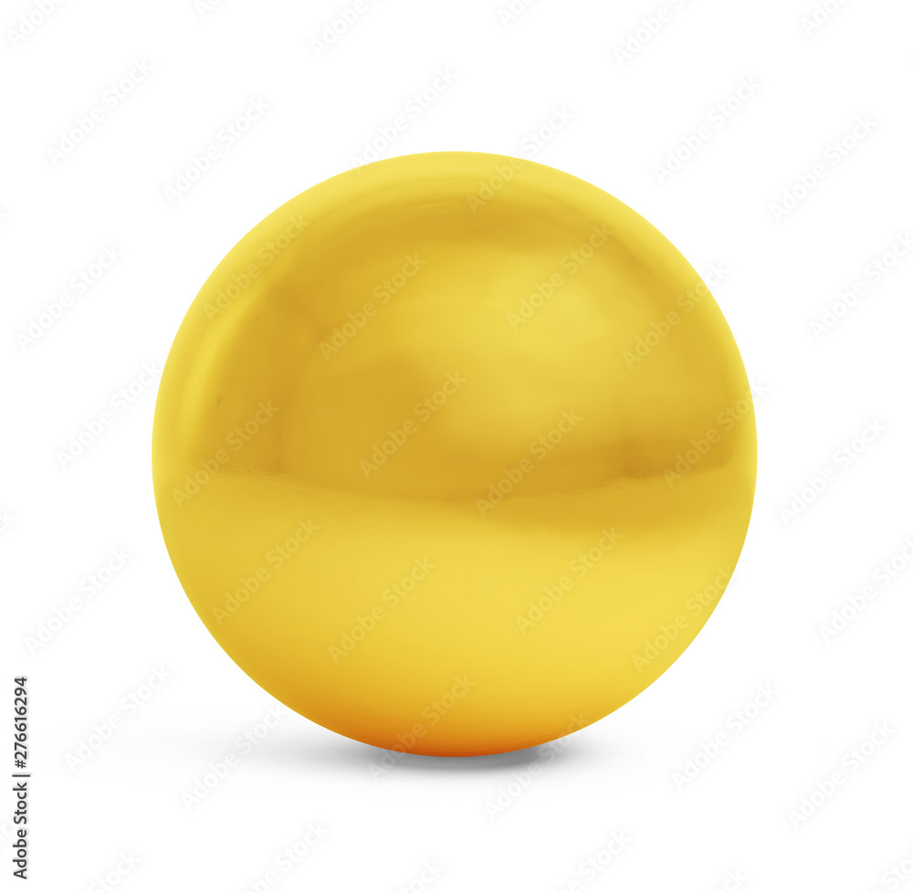 Golden sphere isolated on a white background, clipping path included. Golden sphere isolated on a white background, clipping path included.