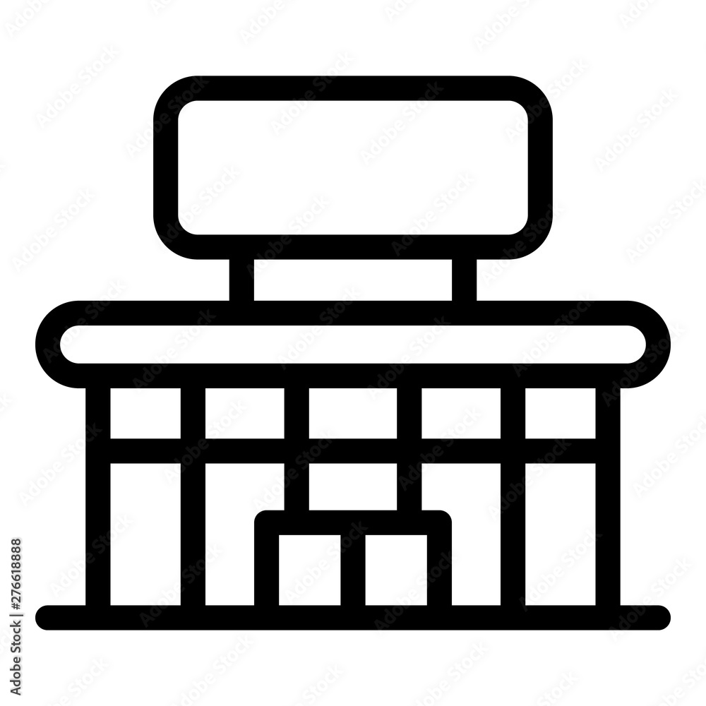 City mall icon. Outline city mall vector icon for web design isolated on white background City mall icon. Outline city mall vector icon for web design isolated on white background