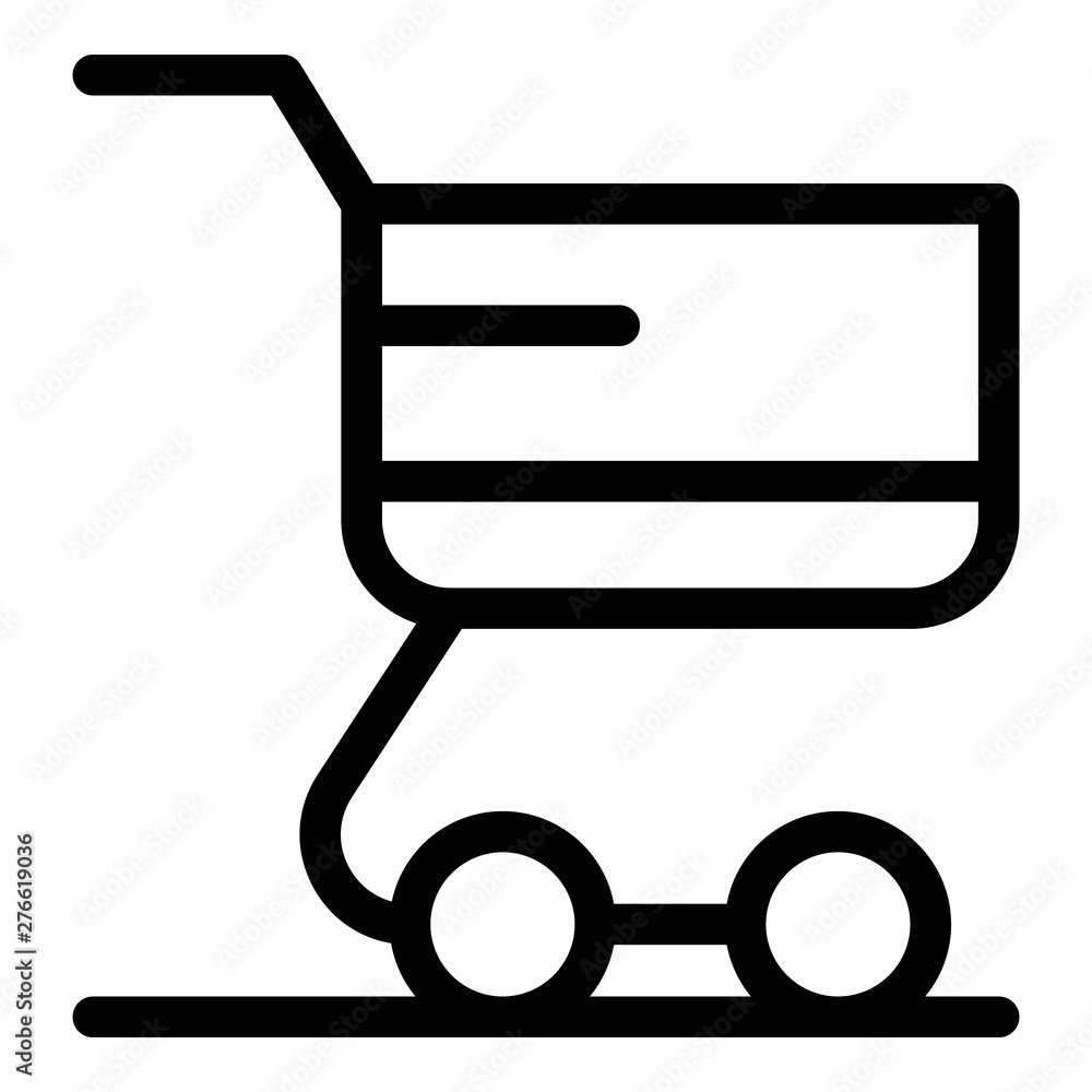 Shop cart icon. Outline shop cart vector icon for web design isolated on white background Shop cart icon. Outline shop cart vector icon for web design isolated on white background