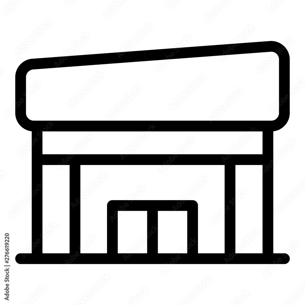Mall store icon. Outline mall store vector icon for web design isolated on white background Mall store icon. Outline mall store vector icon for web design isolated on white background