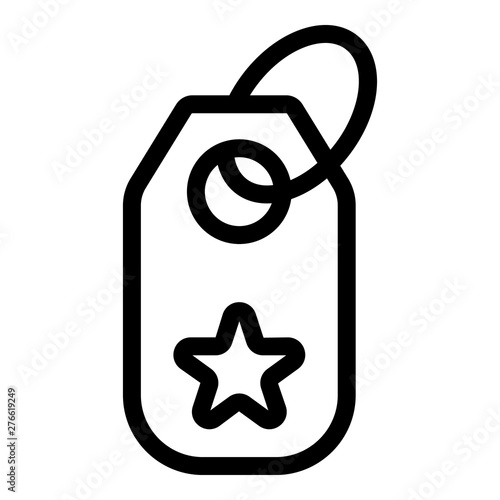 Key trinket icon. Outline key trinket vector icon for web design isolated on white background