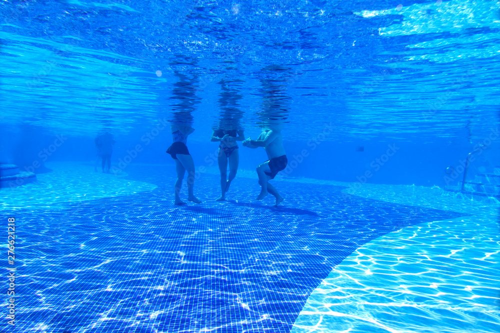 View of the underwater part of the pool
