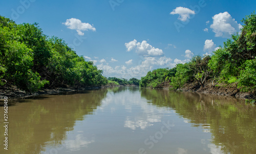 river peru sky clouds jungle amazon 