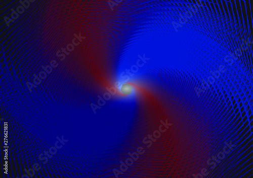 Vector of Abstract Futuristic Background Template with Wavy Lines. Colorful. Eps 10.