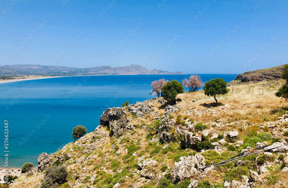 Beautiful landscape of Rhodes Island