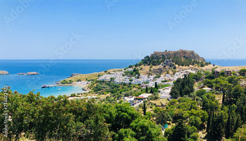 Panoramic view of Lindos