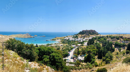 Panoramic view of Lindos