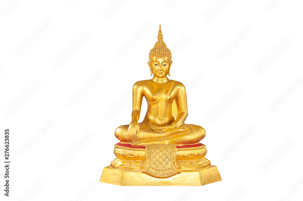 Magha Asanha Visakha Puja Day , Buddha statue , Isolated on white background Magha Asanha Visakha Puja Day , Buddha statue , Isolated on white background