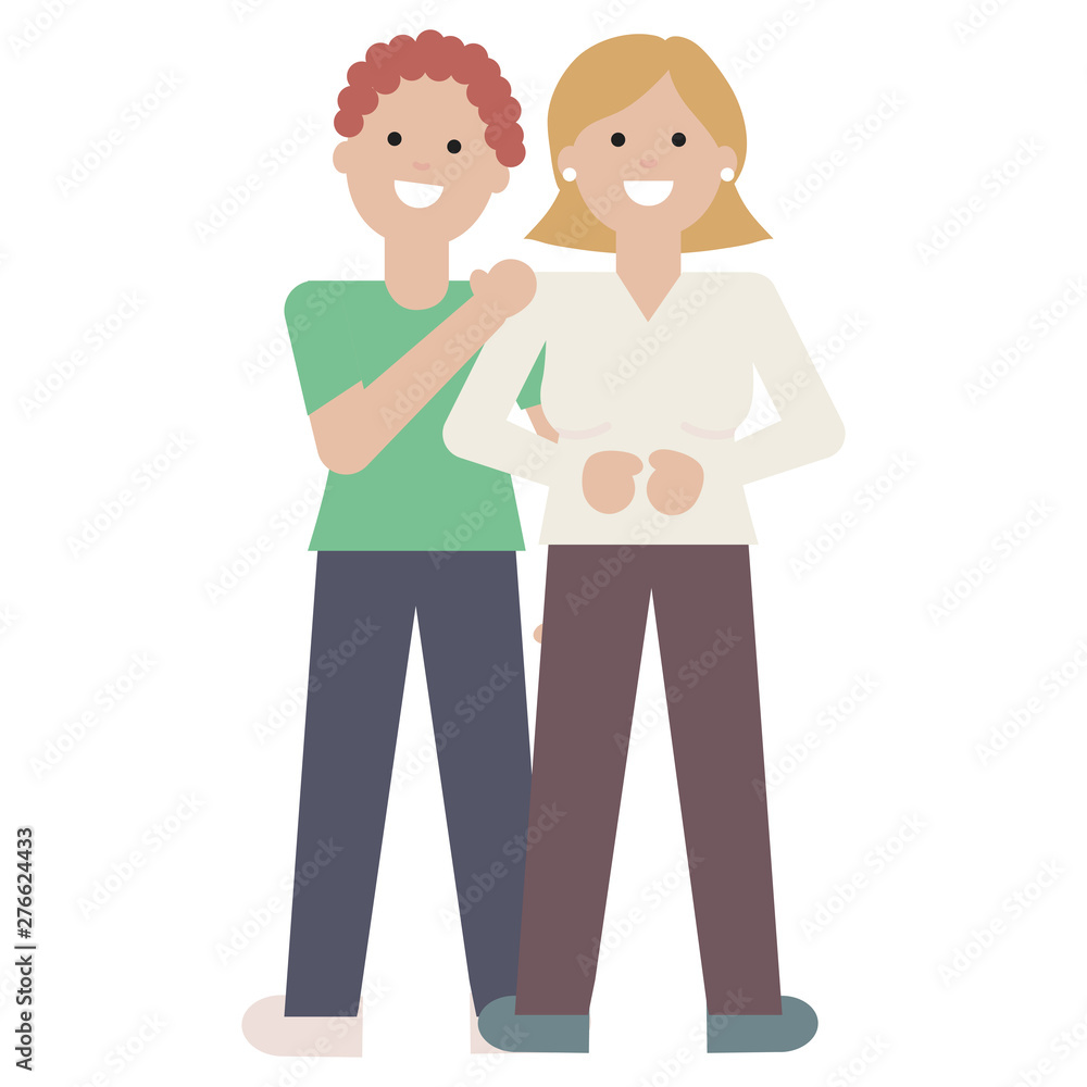 young lovers couple avatars characters young lovers couple avatars characters