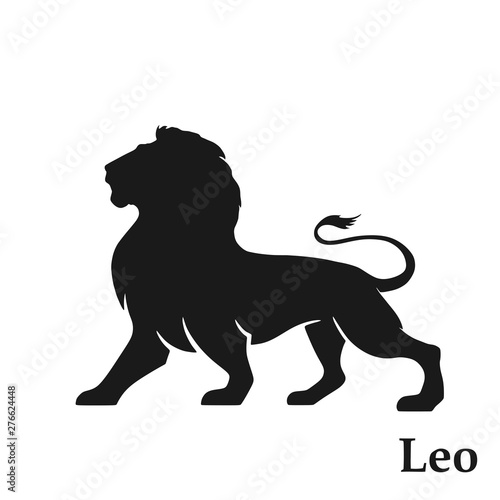 Leo zodiac sign symbol. horoscope icon. isolated astrological image