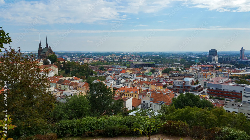 panoramic view of Brno, Czech Republic