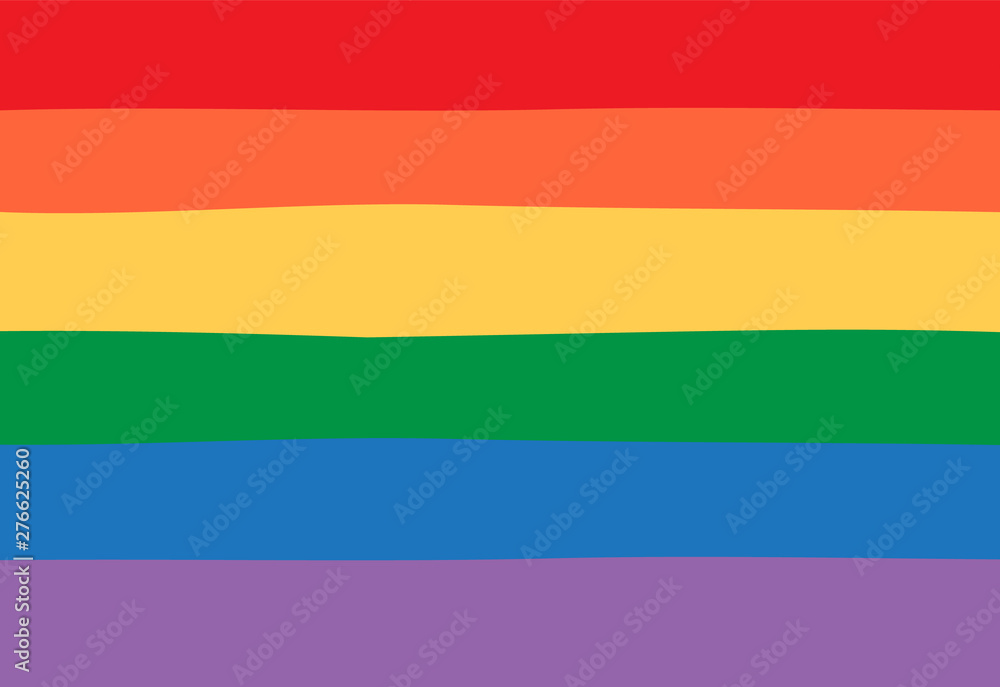 Vector seamless lgbt pride rainbow flag background